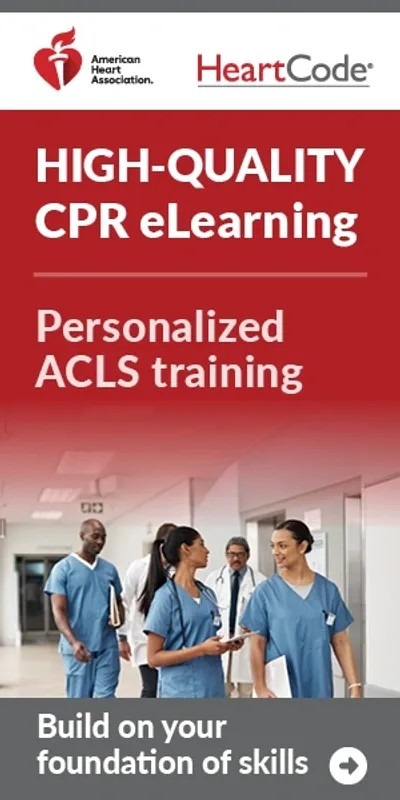 American Heart Association ACLS & BLS Certification side panel image